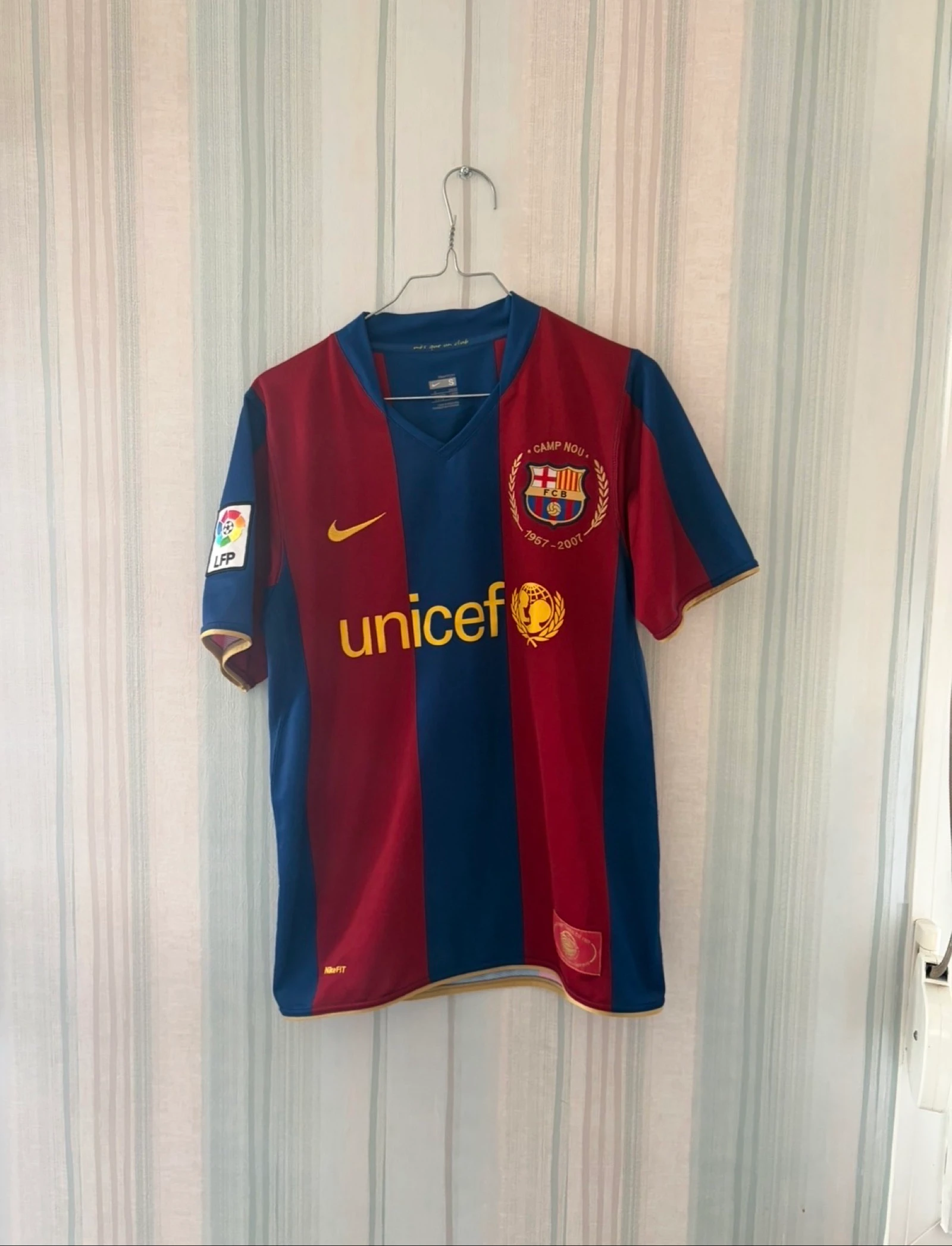 Maillot Vintage FC Barcelona "Camp Nou 50 Anos" - Très Bon État (Taille S)